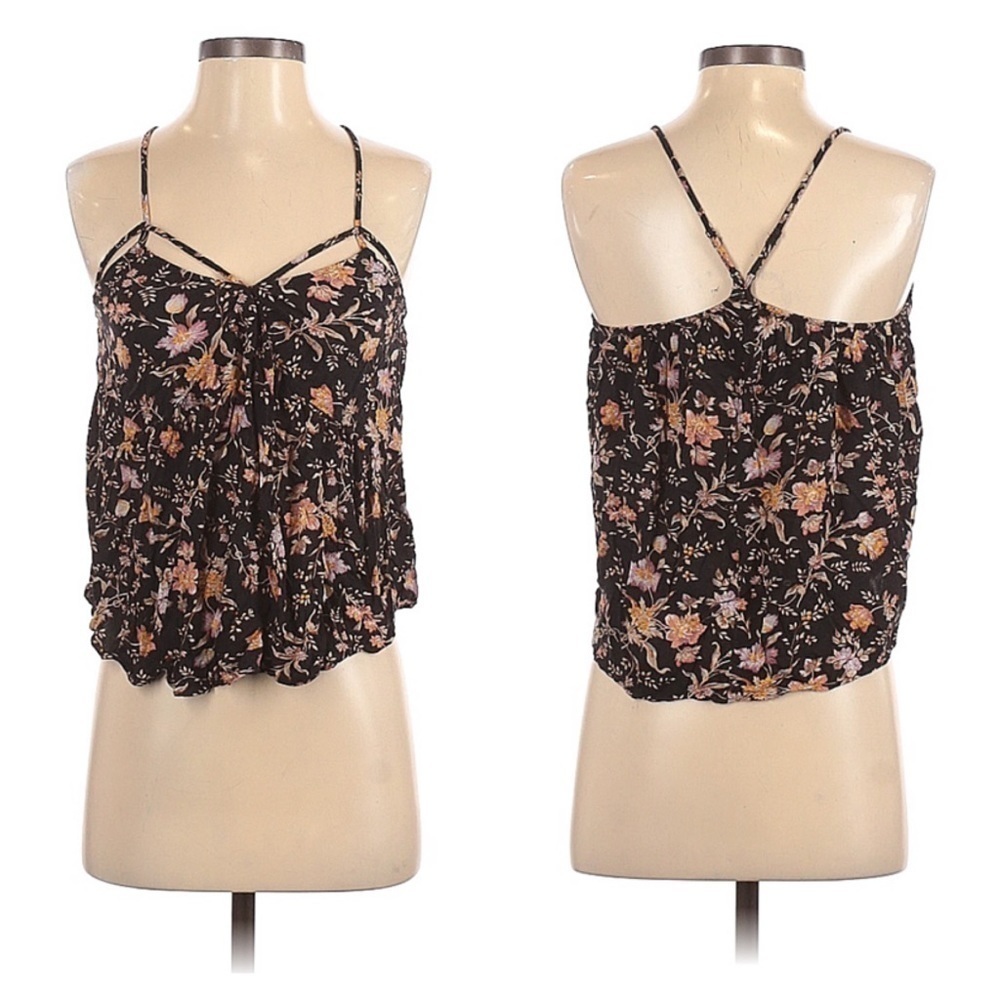 American Eagle Outfitters Boho Floral Sleeveless Blouse l SIZE XS
